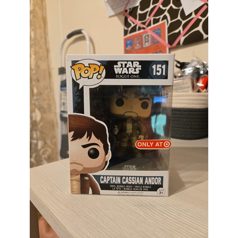 Captain Cassian Andor Funko Pop!, Star Wars Rogue One #151, Target Exclusive J9